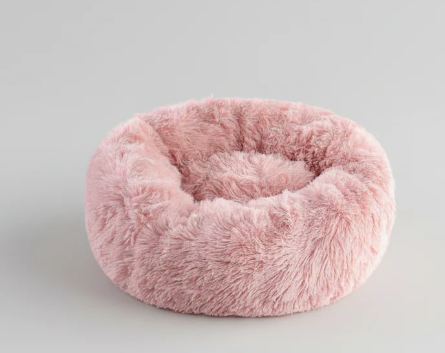 Plush Donut Comfort Pet Bed